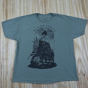 Sleep Token "Chokehold" T-Shirt Green Men's XL Official Merch Short Sleeve‎